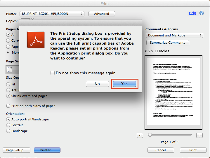 adobe acrobat for mac pdf printer